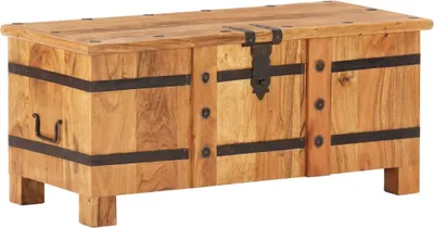 Immagine prodotto di The Living Store Truhe 90x40x40 cm Akazie Massivholz