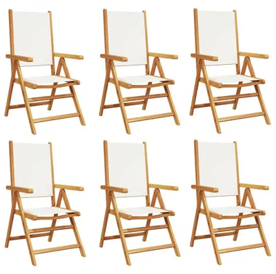 Immagine prodotto di VidaXL 3214539, Terrazza, Seduta imbottita, Legno di acacia, Poliestere, Crema, Bianco, 110 kg, 570 mm