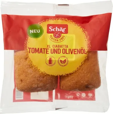 Productafbeelding van Schär Ciabatta Xl Tomaat Olijf Glutenvrij (170 gr)