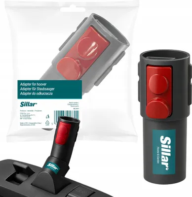 Immagine prodotto di Adattatore Sillar per aspirapolvere Dyson V7, V8, V10, V11, V12, V15-32 mm Adattatore per accessori e accessori - adattatore a scatto compatibile con bocchetta per pavimenti