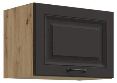 Immagine prodotto di Pensile da 50 cm Stilo Grigio + Rovere Artisan, angolo cottura, blocco cucina, cucina in stile rustico, altezza 36 cm