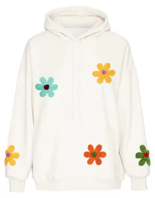 Image de Pull à capuche pour femmes Aleida - blanc, taille M