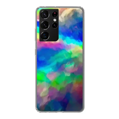 Produktbild von MuchoWow® Handyhülle Schutzhülle Hülle für Samsung Galaxy S21 Ultra Aquarell - Kunst - Psychedelisch Silikon Softcase Handy Hülle - Mobiltelefon