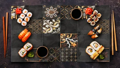 Produktbild von Glasschutzplatte für den Herd 90x52 Mosaik