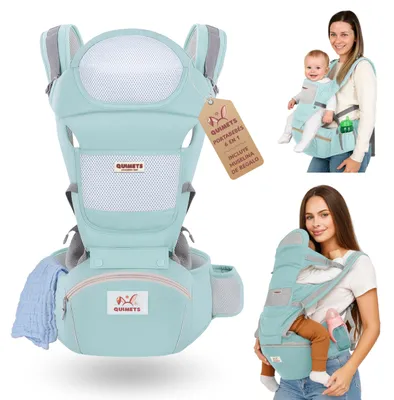 Obrázek produktu pro QUIMETS nosítko pro miminka 6 v 1, prodyšné a ergonomické, měkké