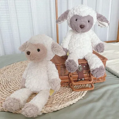 Produktbild von Schaf Lamm Plüschtier Kuscheltier 35cm Kinder Geschenk Einschlafhilfe Stofftier