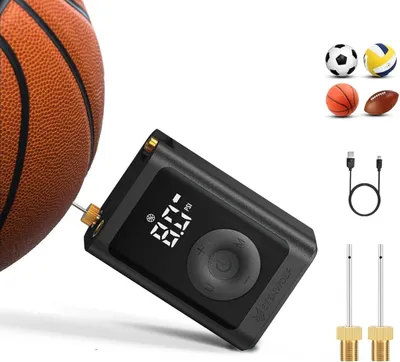 Immagine prodotto di Pompa elettrica per palloni, con sistema di gonfiaggio e sgonfiaggio, pressione da 0,14 a 1,17 bar, ideale per palloni da calcio