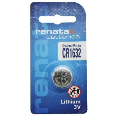 Zdjęcie produktu dla Bateria litowa Renata CR1632 3 V 137 mAh IEC CR1632, bateria do Garmin vivofit 3