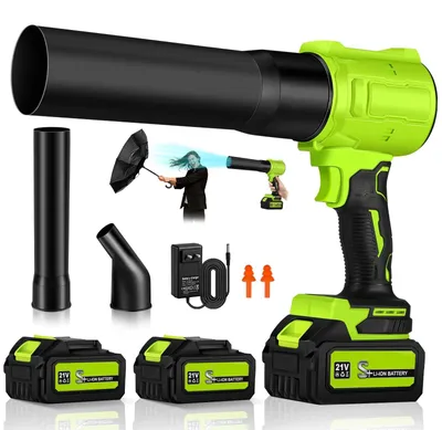 Akku-Laubbläser mit Turbomotor, 2×4,0 Ah Akkus & Ladegerät