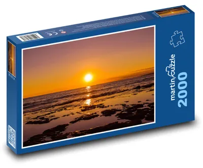 Obrázok produktu pre Puzzle 2000 Západ slnka pri mori - martinpuzzle