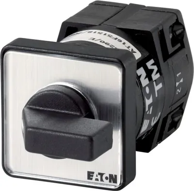 Produktbild von Eaton TM-1-15431/E, Kippschalter, 1P, Schwarz, Metallisch, IP65, 30 mm, 30 mm
