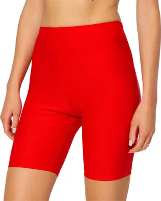 Produktbild von Merry Style Damen Badehose High Waist Schwimmhose für Wassersport SUP Schwimmradler MS10-333(Rot, 38)