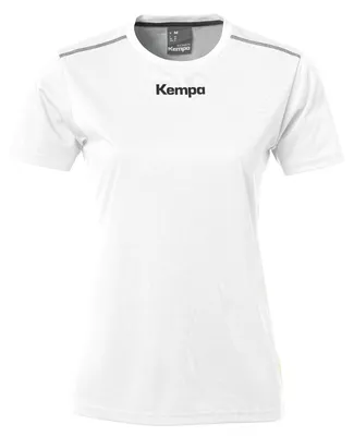 Produktbild von Kempa Handball Polyester Shirt kurzarm Training Top Rundhals Frauen weiß S
