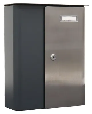 Produktbild von Profirst Briefkasten Ziefen anthrazit inox