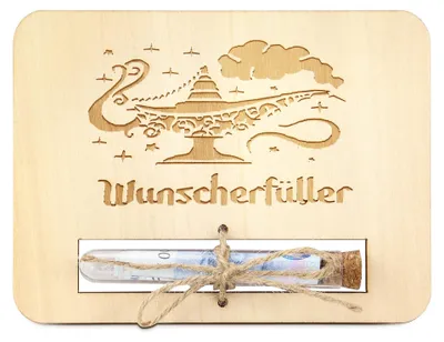 Produktbild von Geldgeschenk Verpackung mit Reagenzglas, für Gutscheine, 1 Stück, Geschenkverpackung