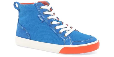Imagen del producto de Zapatillas deportivas Clarks Club Pop, color azul, con cremallera, talla 30 (para niños)