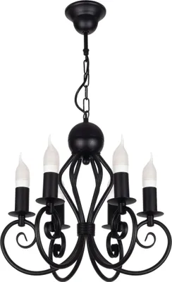 Produktbild von Hängelampe Metall E14 B: 36 cm H: max. 90 cm Schwarz Klassisch Hängeleuchte
