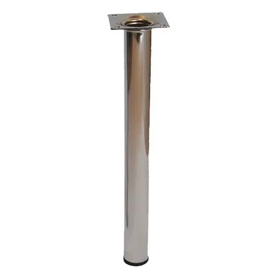 Produktbild von STAHLROHRFUSS Stahlrohrfuß / Möbelfuß Tischbein 12 1580 01 Rund Chrom 800mm