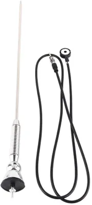 Image de Antenne de voiture avec fonction de rotation à 180 degrés, argentée, 18,5 pouces, AM/FM