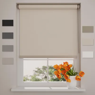 Produktbild von DTCH® - Verdunkelungsrollo - Easy Royal - Sand - 85 x 190 cm (BxH) - Ohne Bohren