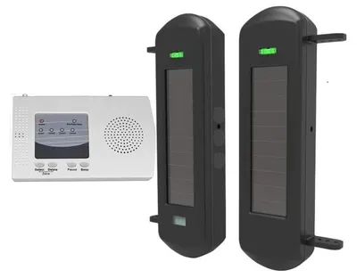 Produktbild von Solarbarriere Bewegungsmelder kabellos Alarm KIT für den Außenbereich