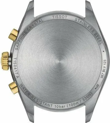 Produktbild von Tissot PR 100 Chronograph Quarzuhr Edelstahl Bicolor Gelbgold Silber T150.417.22.031.00