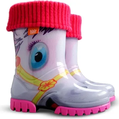 Produktbild von DEMAR Kinder TWISTER LUX Jungen Mädchen Thermostiefel Gummistiefel gefüttert Größe: 28/29, Herstellerfarbe: Pony