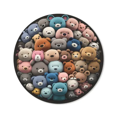 Produktbild von MuchoWow® Mauspad Mousepad Teddybär - Plüschtier - Tiere - Mädchen - Jungen 20x20 cm - Mousepads - Maus Mat - Pad - Mausunterlage - Schreibtischmatte
