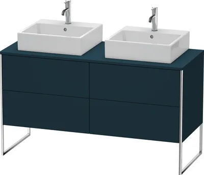 Produktbild von Waschtischunterbau XSQUARE 778x1400x548mm f 2 Be na-bl seidenmatt nachtblau seidenmatt