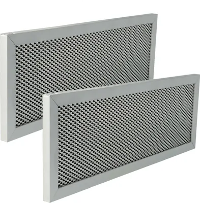 Produktbild von vhbw 2x Filter Metallfettfilter kompatibel mit Klarstein Mariana 60 10035597 Dunstabzugshaube, Aluminium, Aktivkohle