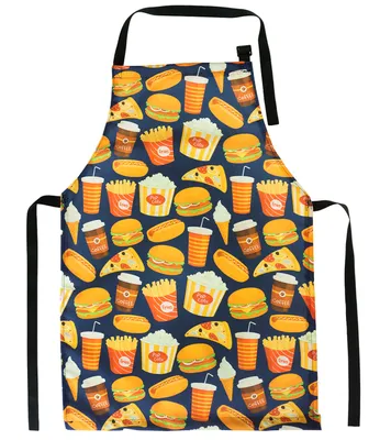 Produktbild von Original Grillschürze Kochschürze Latzschürze Bistroschürze BBQ Apron Werkschürze ideale Männer Frauen Geschenk Fast Food [106]