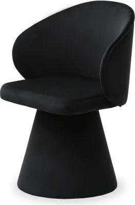 Produktbild von Drehbarer Esszimmerstuhl FARAH - schwarz