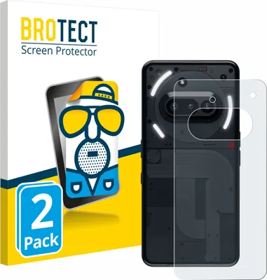 Produktbild von 2x BROTECT Schutzfolie für Nothing Phone (3a) (Rückseite) Displayschutz Displayschutzfolie Folie Matt Entspiegelungsfolie