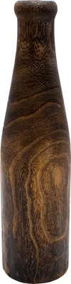 Immagine prodotto di Vaso Tofino in legno - circa 40 cm - Vaso decorativo bottiglia scura