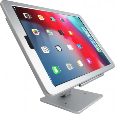 Produktbild von SYSTEM-S Tischständer Halterung abschließbar für iPad Pro 12.9" (2018, 2020, 2021) A2378, A2461, A2379, A2462, A2229, A2069, A2232, A223, A1876, A1895, A1983, A2014