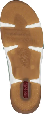 Produktbild von Rieker Damen Slipper Pastellfarben Gummizug sportlich 55950, Größe:41 EU, Farbe:Grün