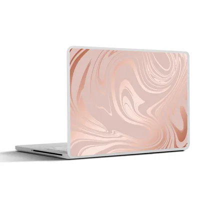 Produktbild von MuchoWow® Laptop Aufkleber Sticker Cover Marmor - Roségold - Luxus 30x22 cm - Laptop-Sticker