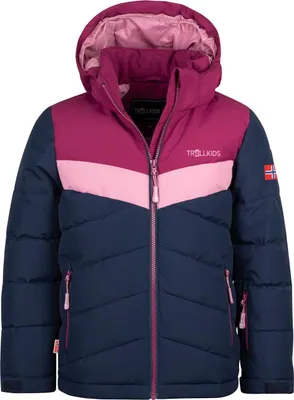 Produktbild von Trollkids Kinder Gryllefjord Isolationsjacke navy/plum/mauve 110