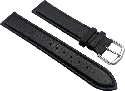 Produktbild von Rece Uhrenarmband Hirsch schwarz 20 mm