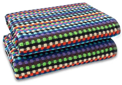 Produktbild von 2er Set Duschtuch, Baumwolle, 70x140 cm, sortiert, KI-generiertes Bild