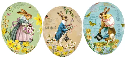 Produktbild von Original Nestler 3er Set Hasenpost Ostereier Sammler Ei 12cm Füllei handmade Deko Geschenkverpackung Nostalgie