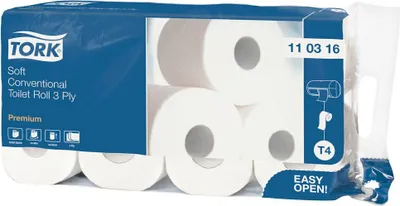 Image de Papier toilette paquet de 8 mouchoirs en papier naturel blanc 3 plis