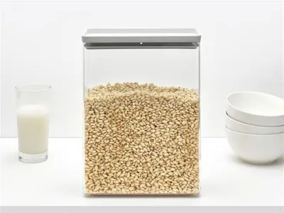 Produktbild von Brabantia Tasty Stapelbarer Behälter 5,4 l Hellgrau