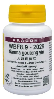 Produktbild von WBF8.9 - tianma gouteng yin - PRAGON Tabletten/Filmtabletten