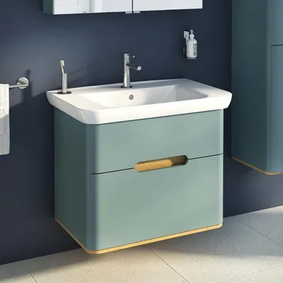 Productafbeelding van Vitra Sento wastafelcombinatie, 78 x 48,5 cm, met 2 lades