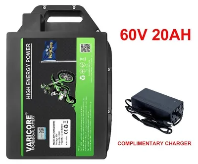 Obrázok produktu pre Akumulátor LiFePO4 60 V 20 Ah – akumulátorová batéria – Deep Cycle – dobíjateľná – pre elektrické kolobežky a elektrické bicykle – veľkosť B 60 V – 20 Ah