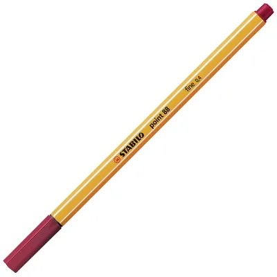 Image de Fineliner - STABILO point 88 - stylo simple - rouge foncé