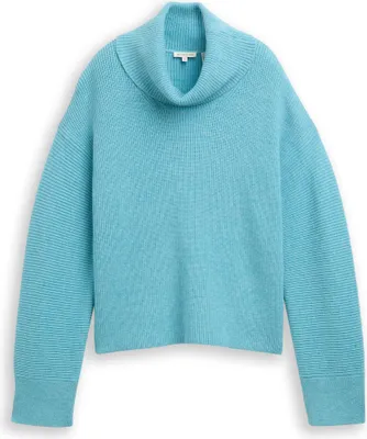 Produktbild von Tom Tailor Oversize Pullover mit Rollkragen und Seitenschlitzen