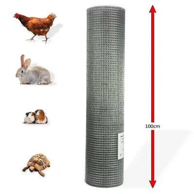 Obrázok produktu pre Voliérové štvorhranné pletivo pozinkované 13 mm, 1x20 m, drôt 0,8 mm