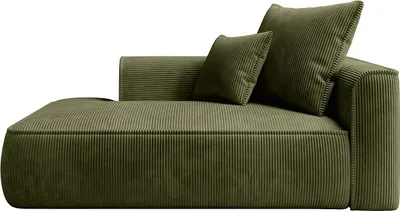 Produktbild von Recamiere linksseitig - Cord - Khaki - PINETA